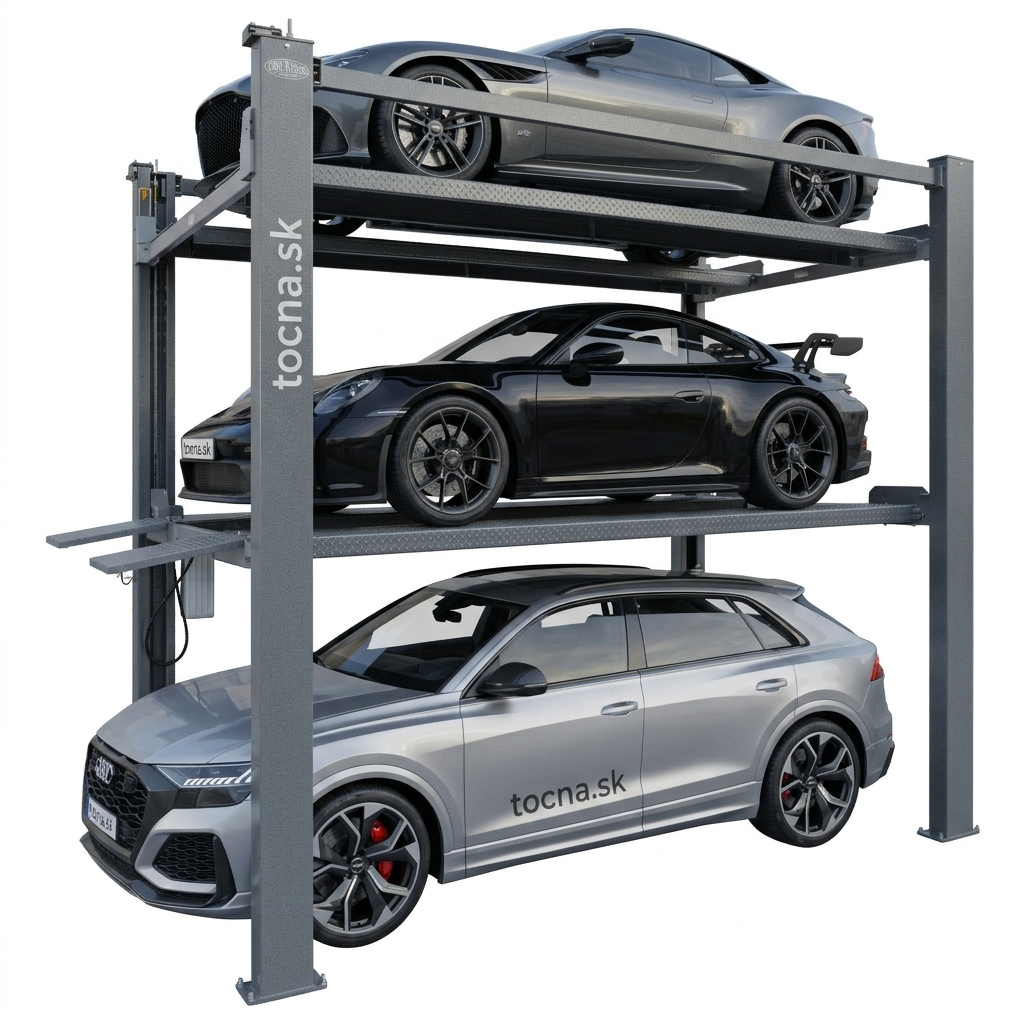 Autozdvihák 3xcar - Tri autá nad sebou